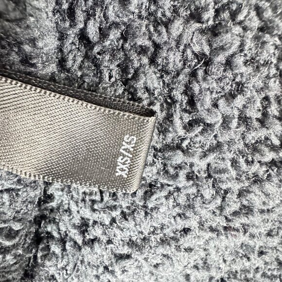 SKIMS Fuzzy Teddy Black Wide Leg Lounge Pants Size XXS/XS Stretch - Picture 6 of 12